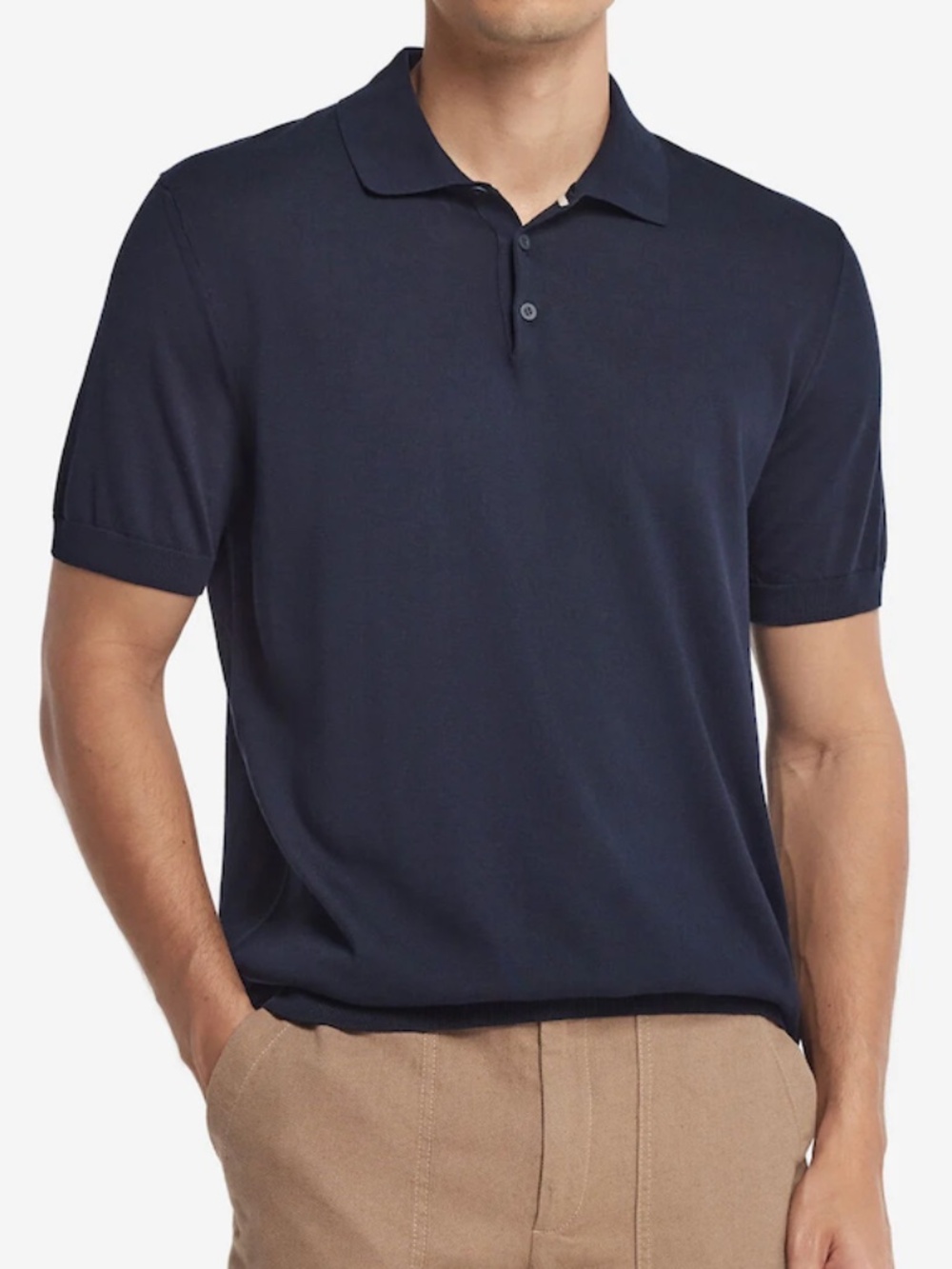 Falconeri Navy Polo T-Shirt in XL
